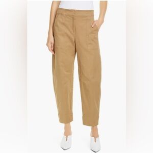 A.L.C. Coben Pants In Caramel Slouchy Lantern Italian Cotton Sz 0 Utility Barrel